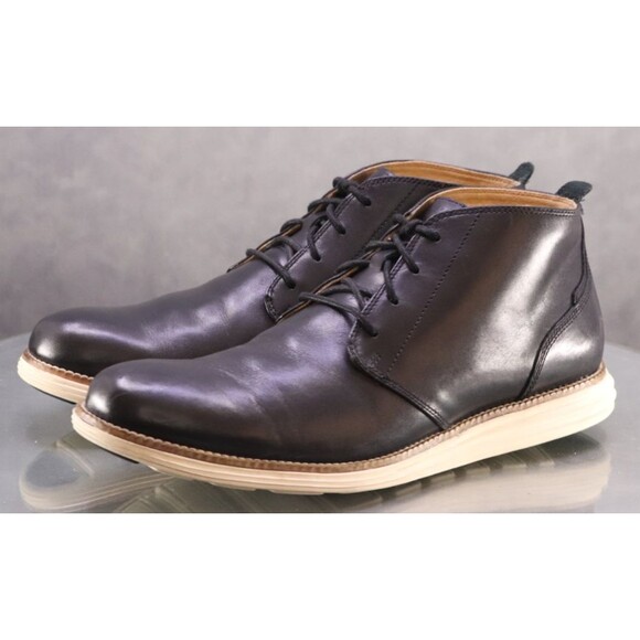 Cole Haan Original Grand $160 Men's Chukka Boots Size 10 M Leather Black C20739 - Picture 1 of 12